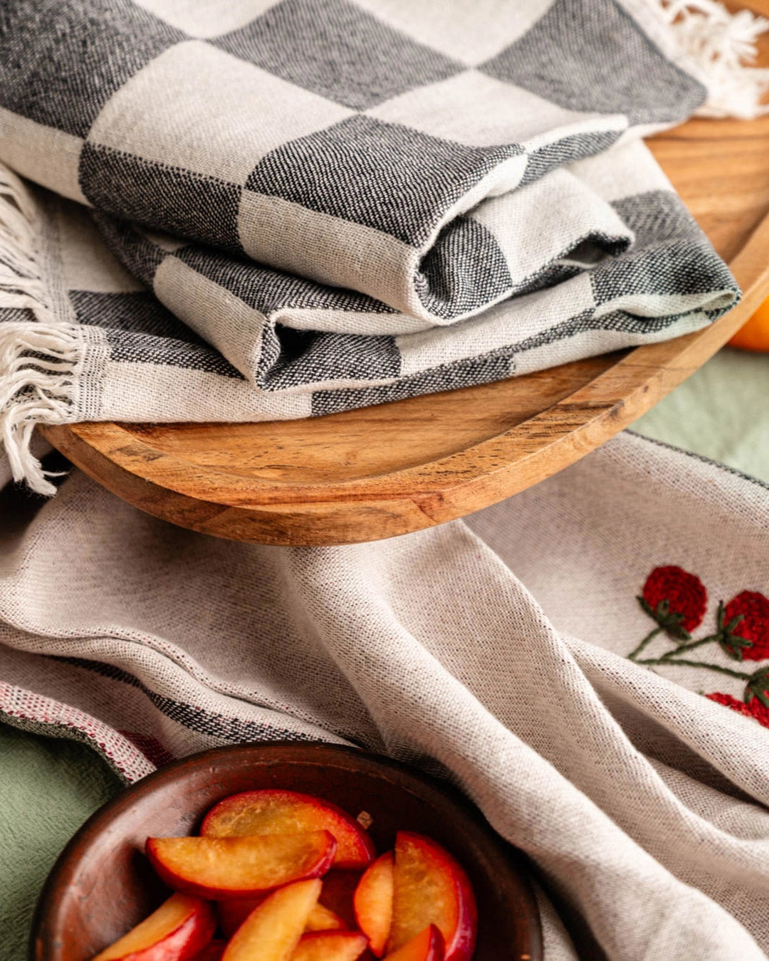Hand Stitched Kitchen Towel Set