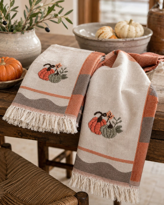 Hand Stitched Kitchen Towel Set