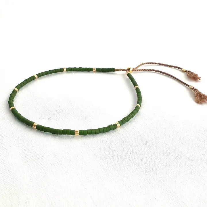 Beaded Bracelet with Adjustable Clasp