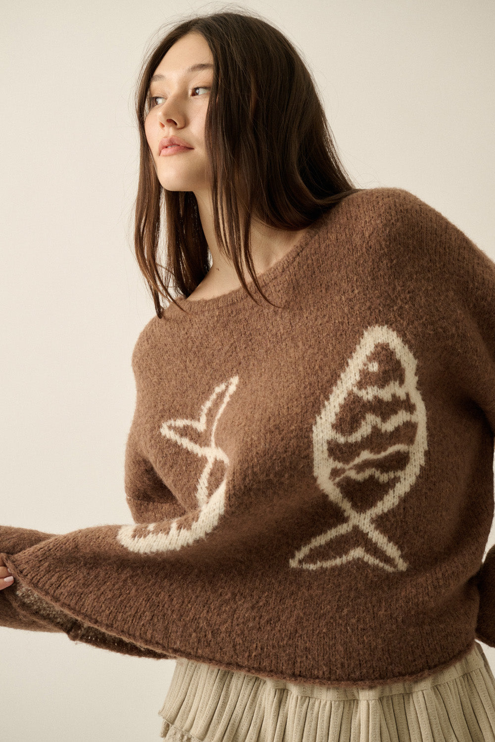 Fish Knit Sweater