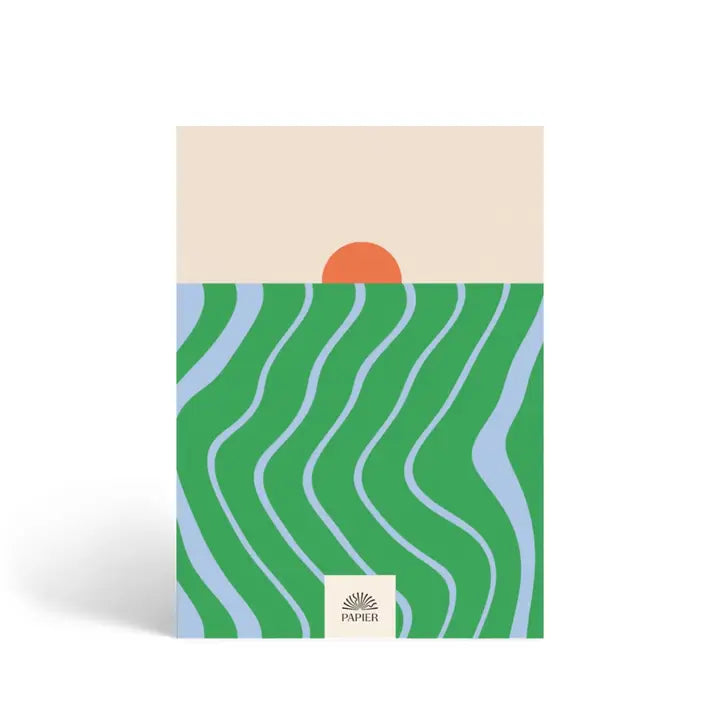 Beach Towel Hardcover Lined Notebook