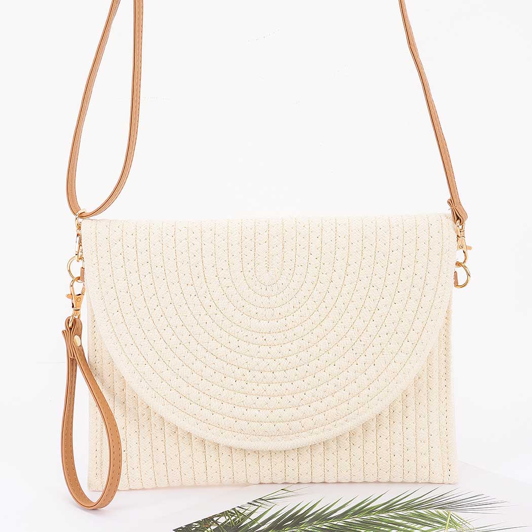 Handmade Cotton Braided Envelope Clutch