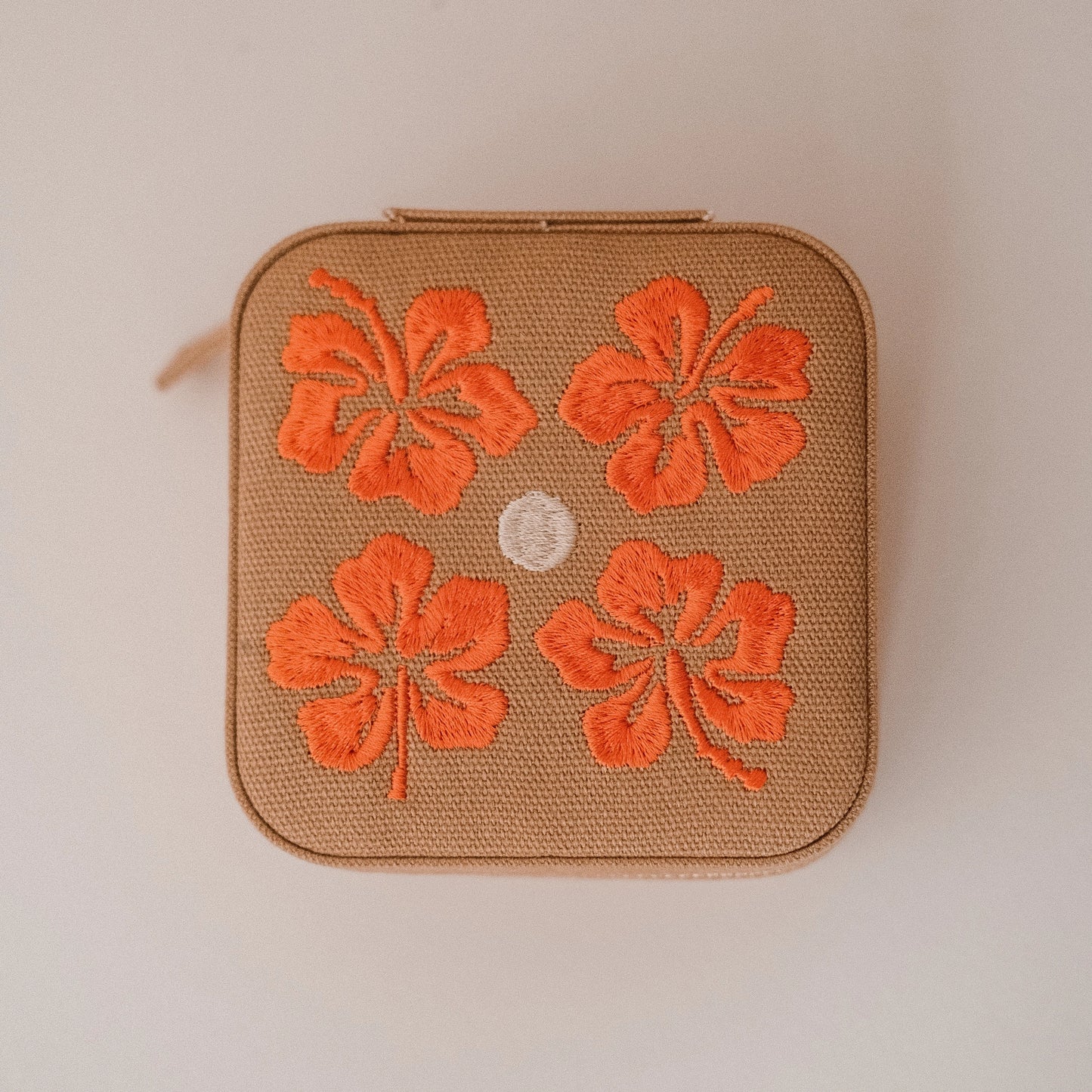 Linen Jewelry Travel Case