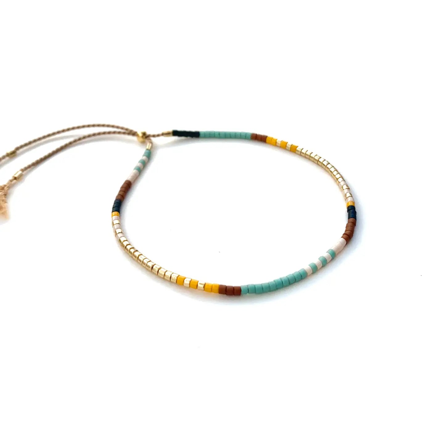 Beaded Bracelet with Adjustable Clasp