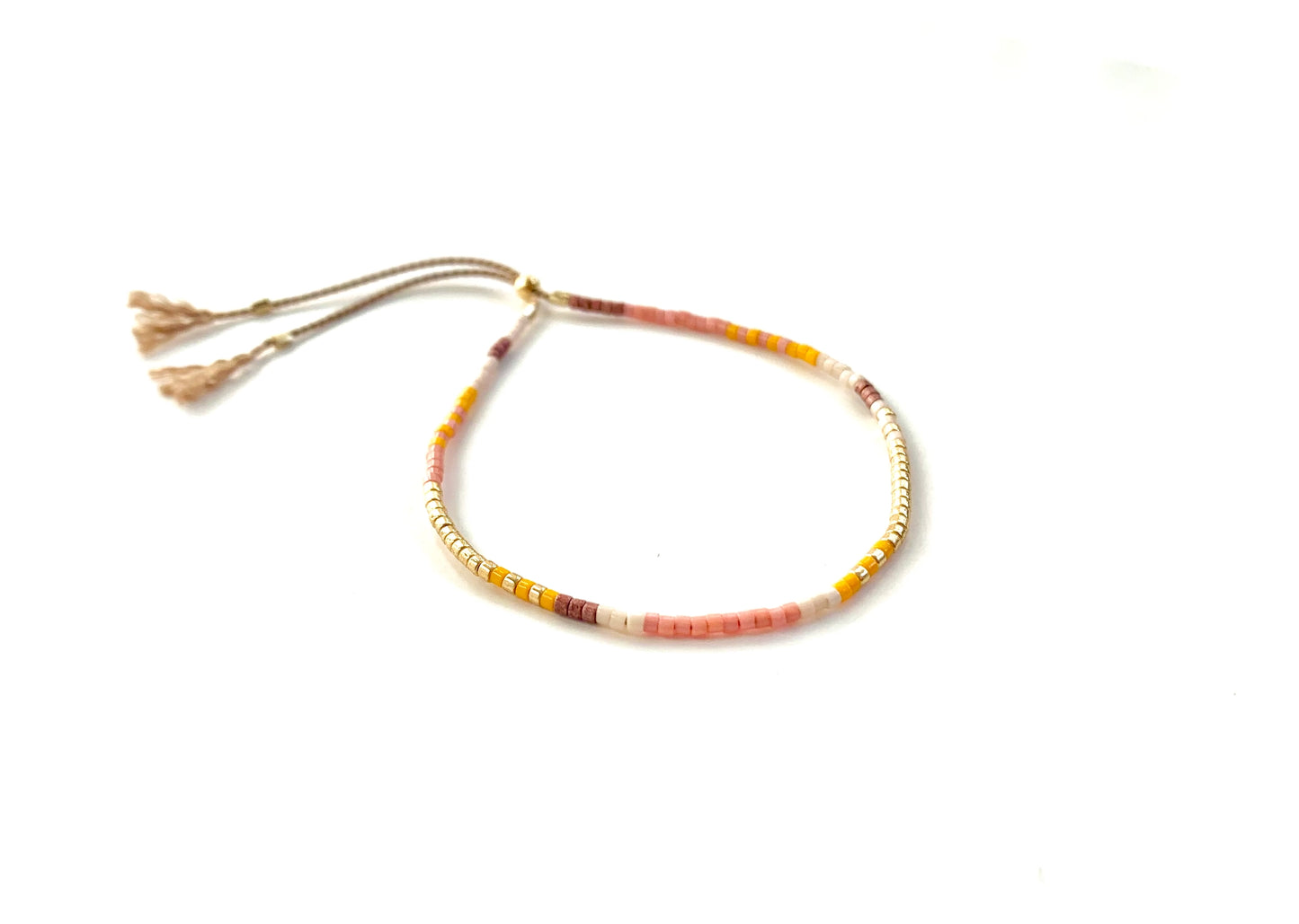 Beaded Bracelet with Adjustable Clasp