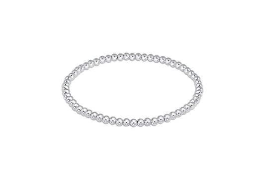 Classic Sterling 3mm Bead Bracelet
