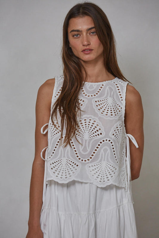Shelly Eyelet Tank Top