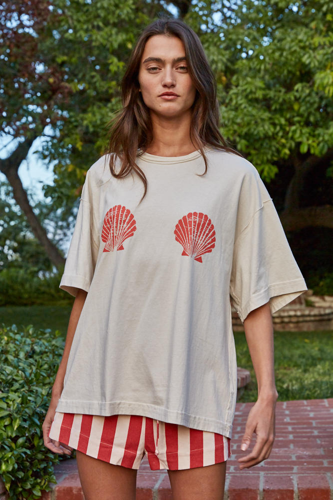 Sun-Kissed Shells Tee