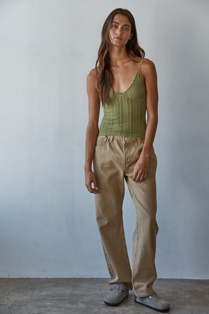 Jacquard Flirty Seamless Tank