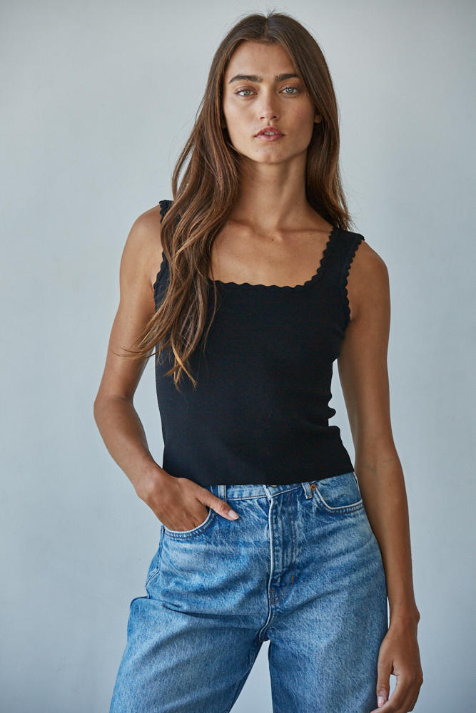 Scallop Shell Tank Top