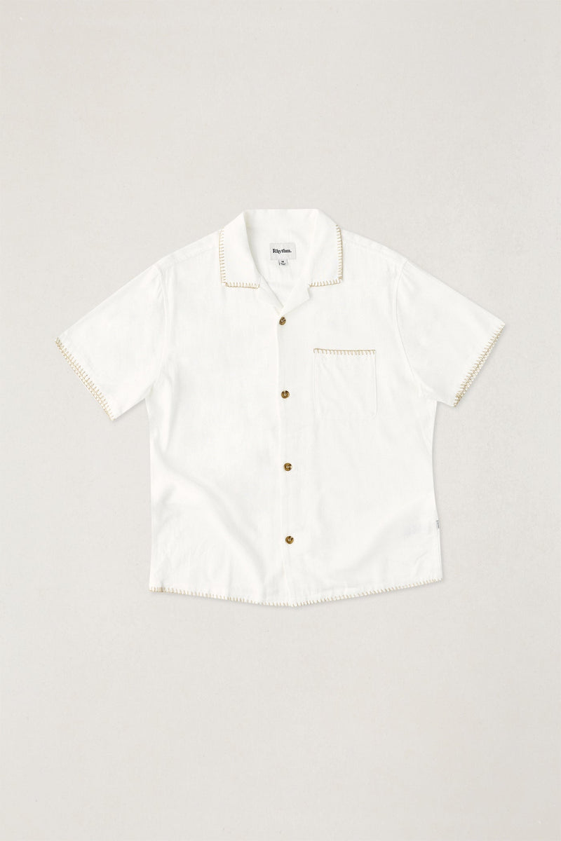 Linen Whip Stitch Ss Shirt