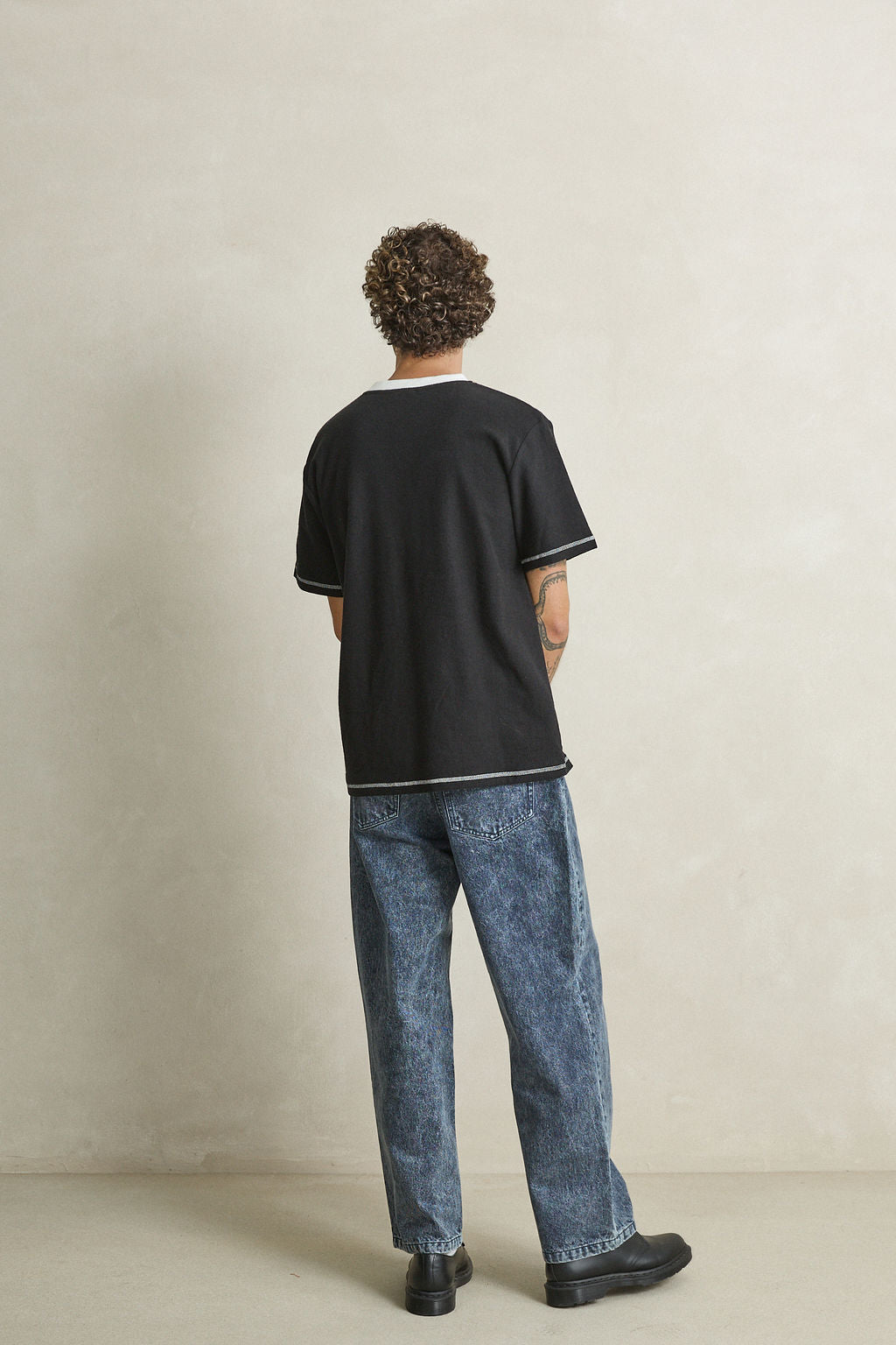 Contrast Vintage Terry Short Sleeve T-Shirt