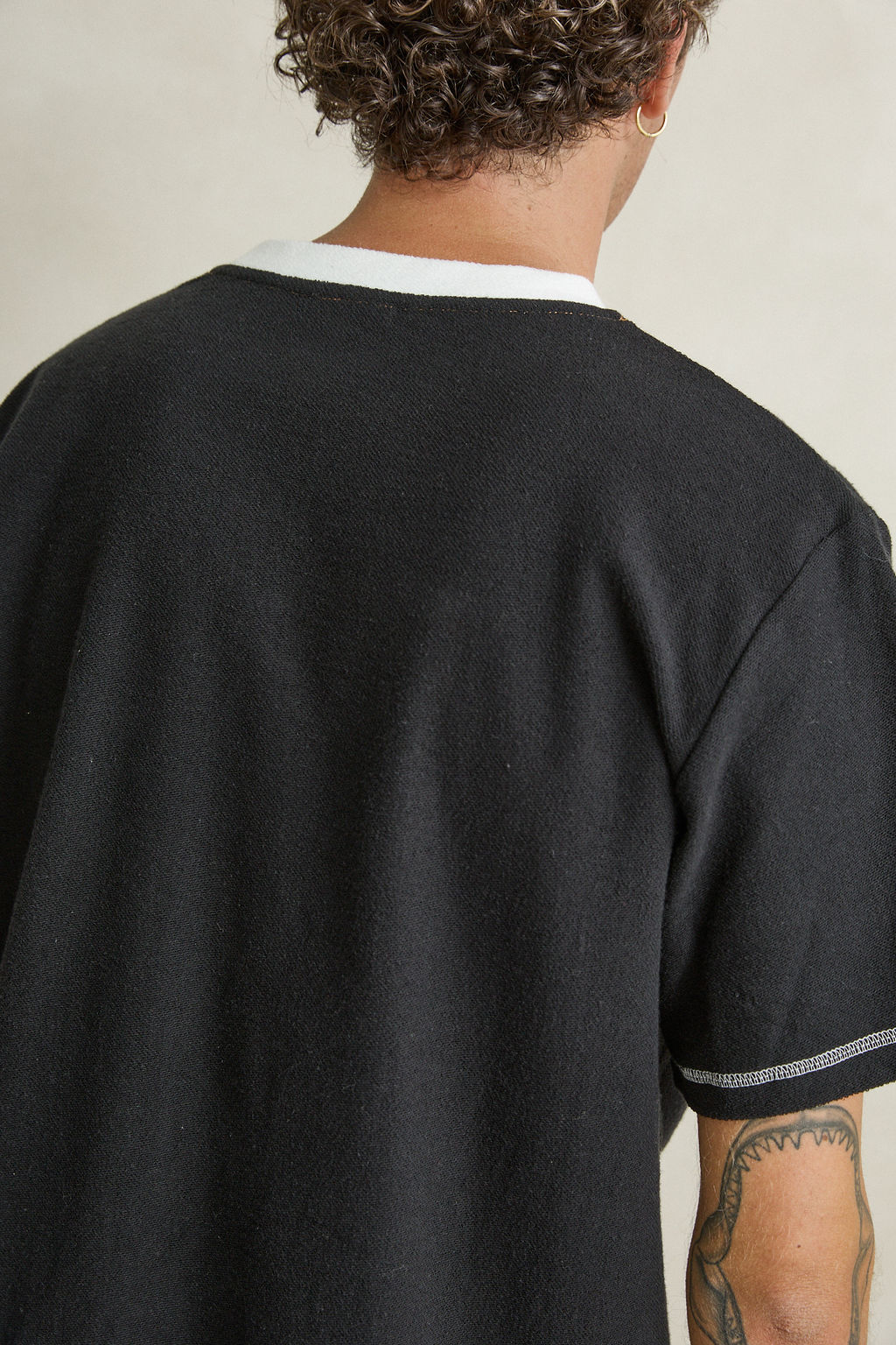 Contrast Vintage Terry Short Sleeve T-Shirt