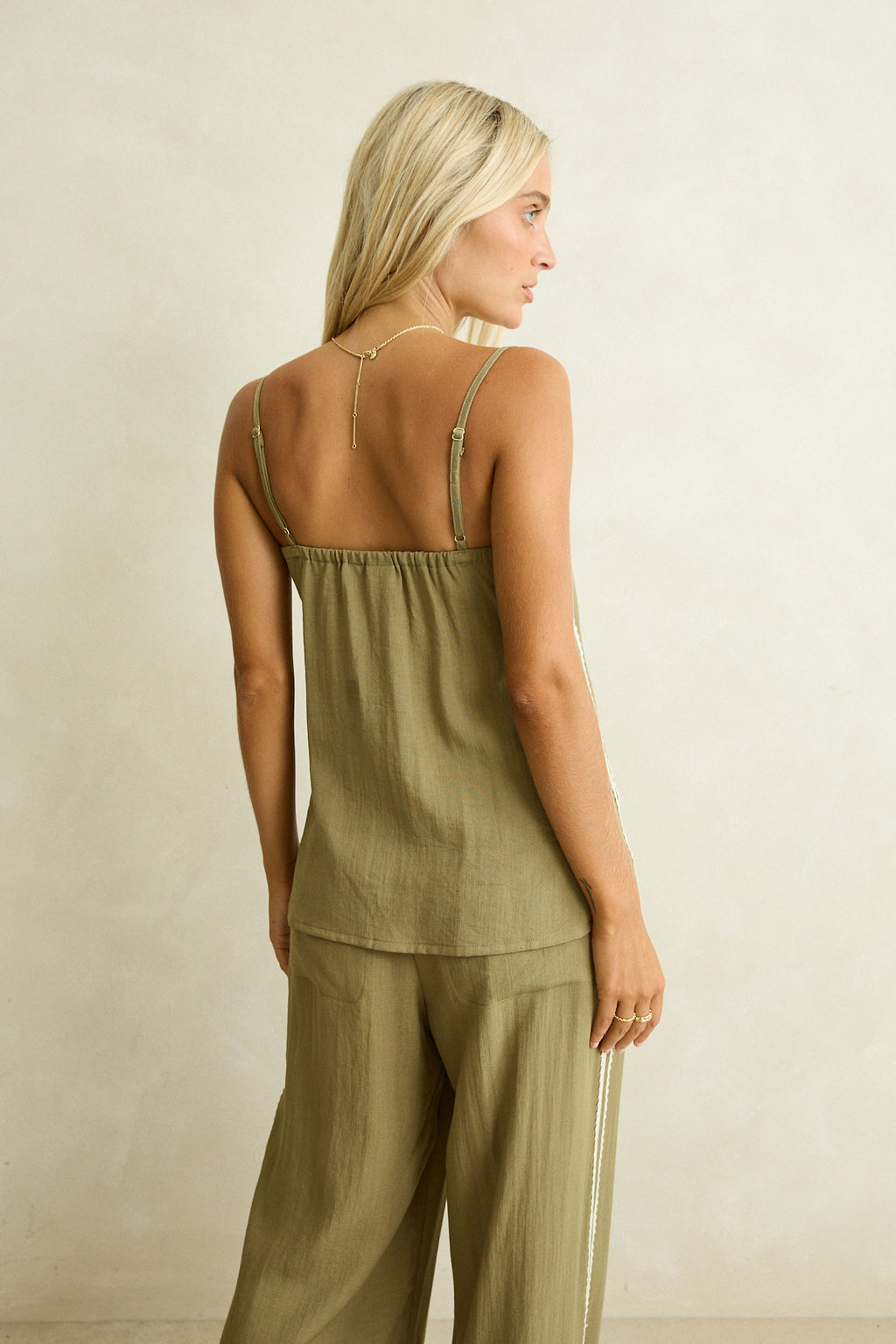 Linen Lace Top