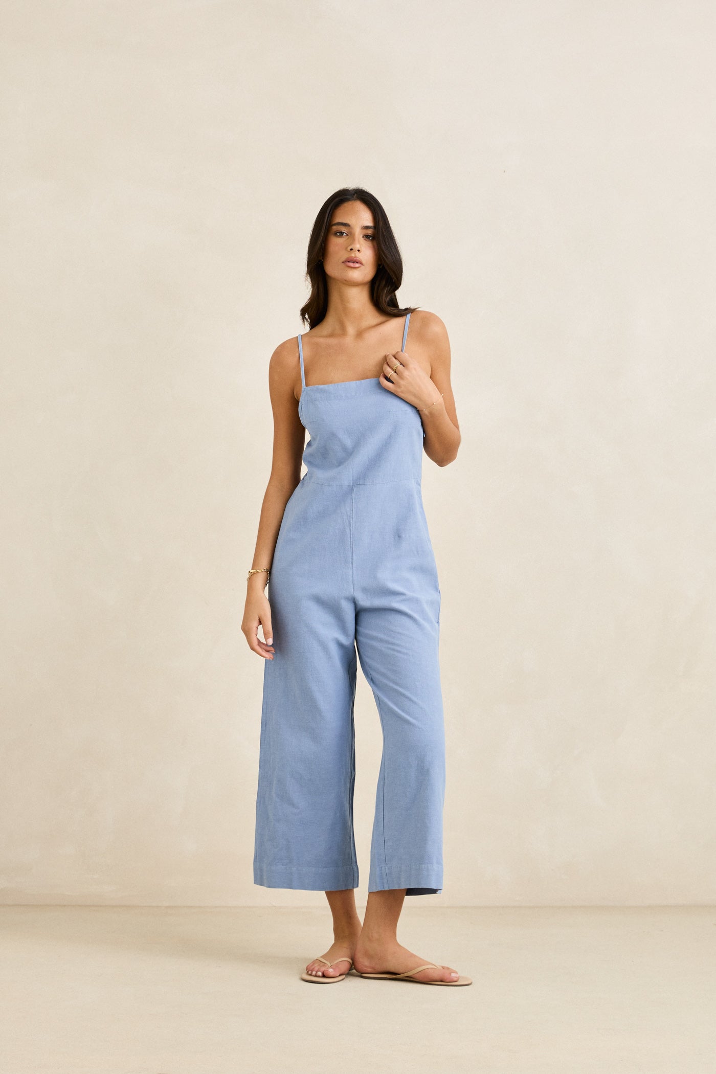 Classic Linen Jumpsuit