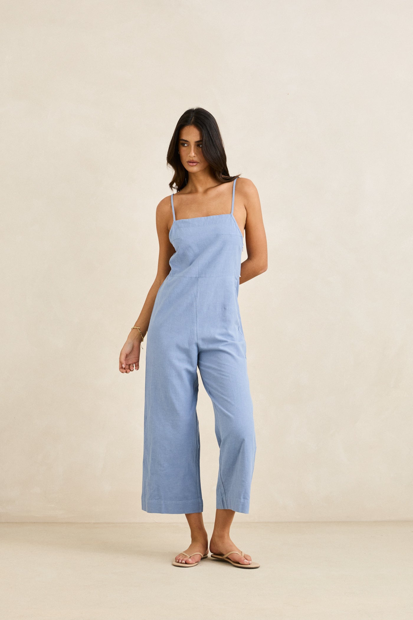 Classic Linen Jumpsuit