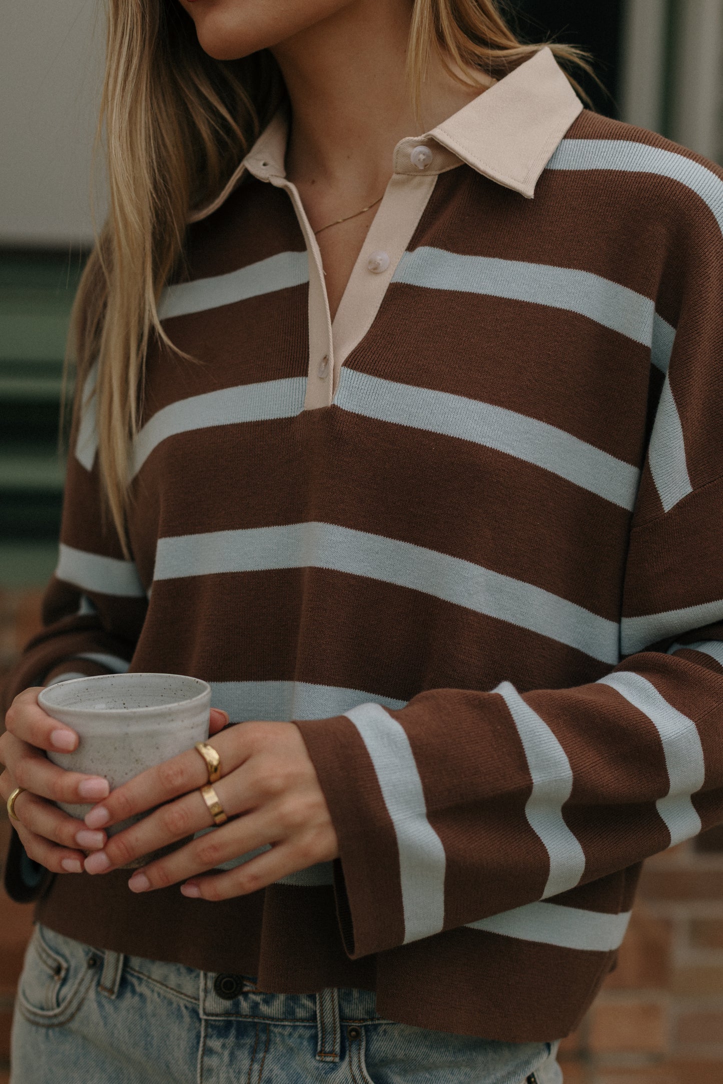 Rugby Polo Knit Sweater