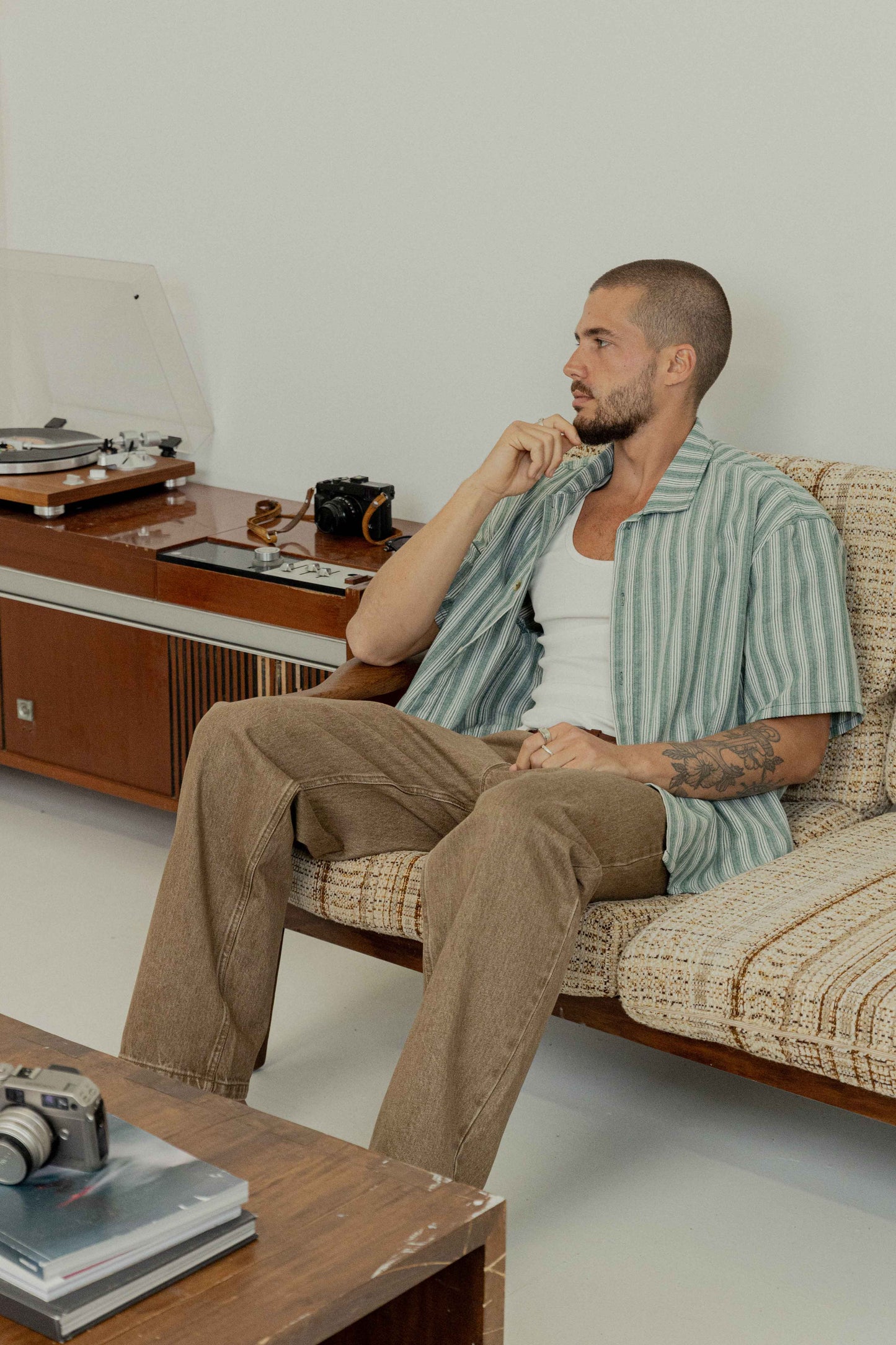 Butch Relaxed Stripe Short Sleeve Shirt