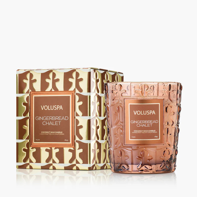 Gingerbread Chalet 6.5oz Classic Candle Boxed