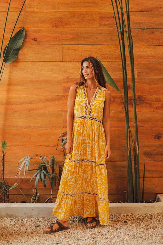 Shinning Tropico Maxi Dress