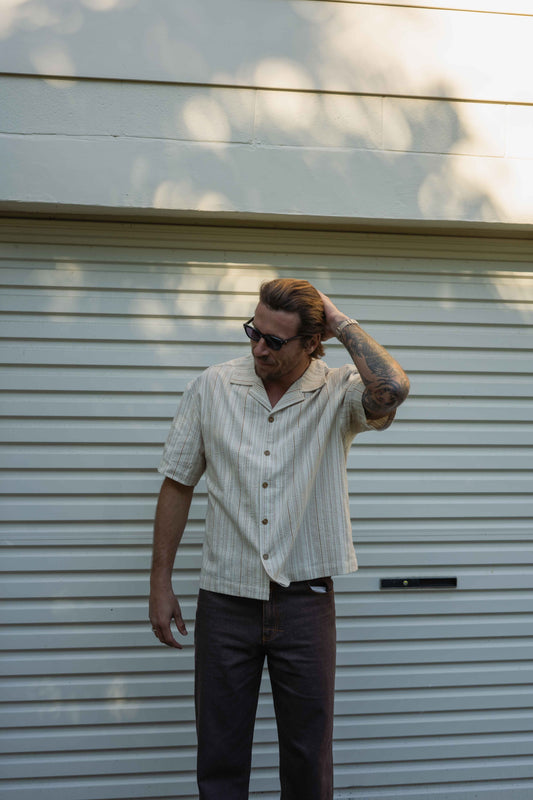 Benny Relaxed Stripe Short Sleeve Shirt