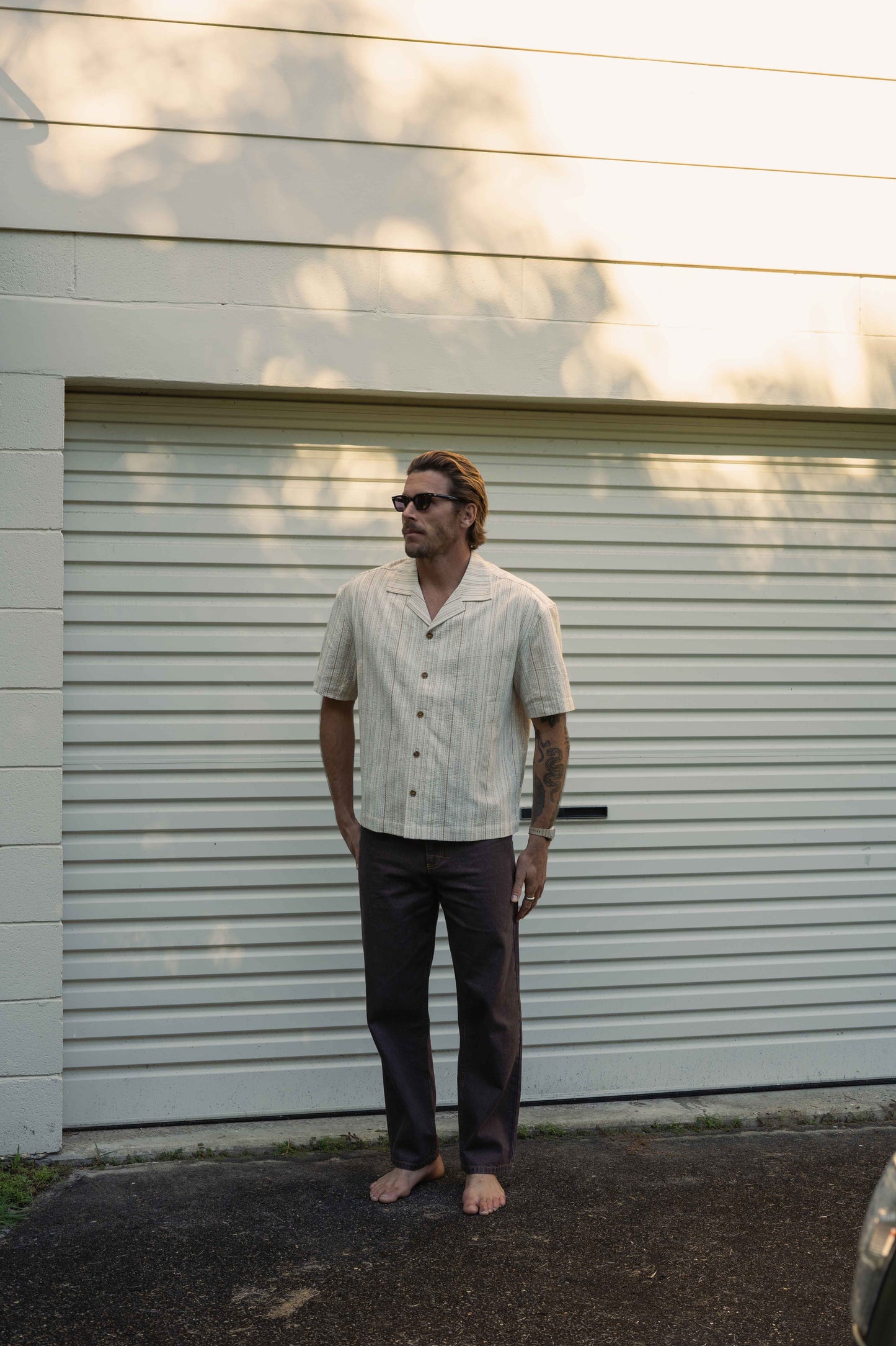 Benny Relaxed Stripe Short Sleeve Shirt