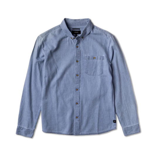 Scholar Long Sleeve Woven Bleached