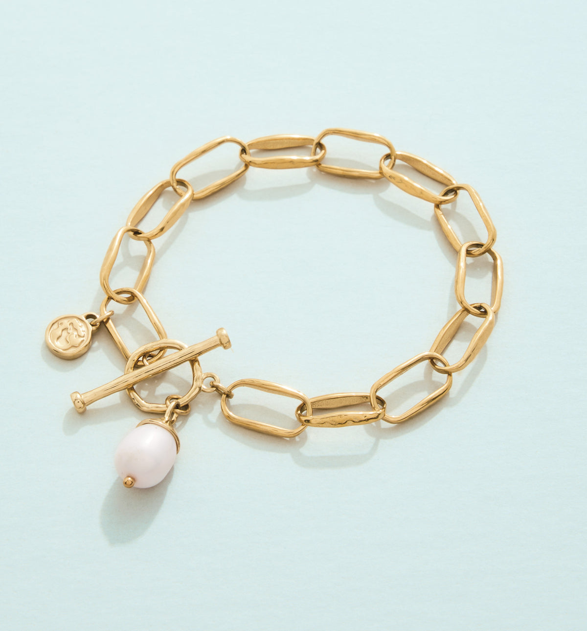 SP Bluffton Pearl Toggle Bracelet 7.5" Pearl