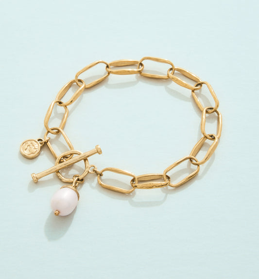 SP Bluffton Pearl Toggle Bracelet 7.5" Pearl