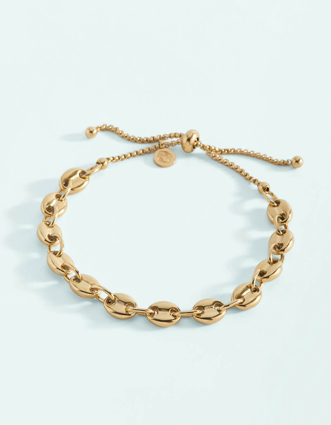 SP Mariner Link Slide Bracelet 6mm Gold OS