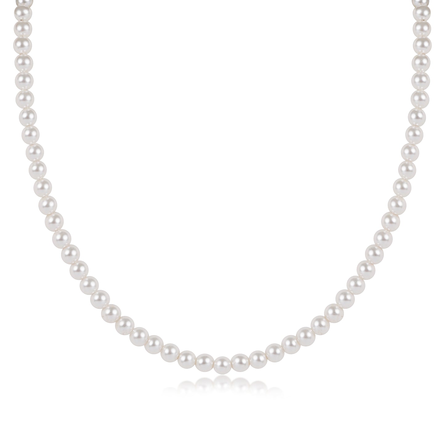 15" Choker Classic Pearl 4mm Bead