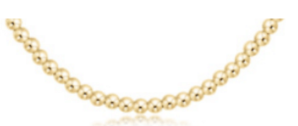 17" Choker Classic Gold 3mm Bead