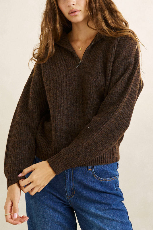 Quincy Zip Knit