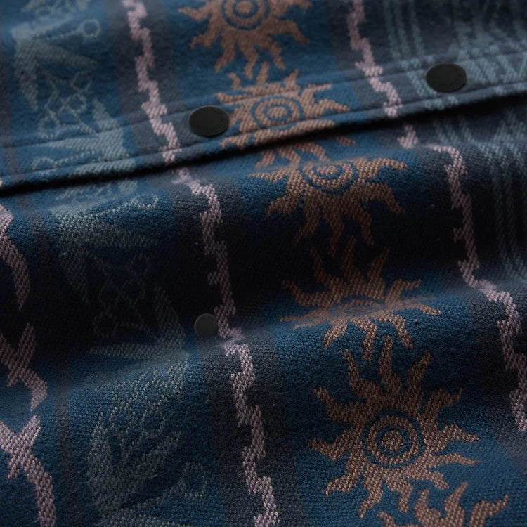 Journey Jacquard Flannel Navy