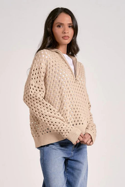Arabella Half Zip Sweater