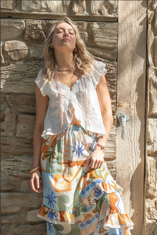 Rio Ruffle Sleeve Top