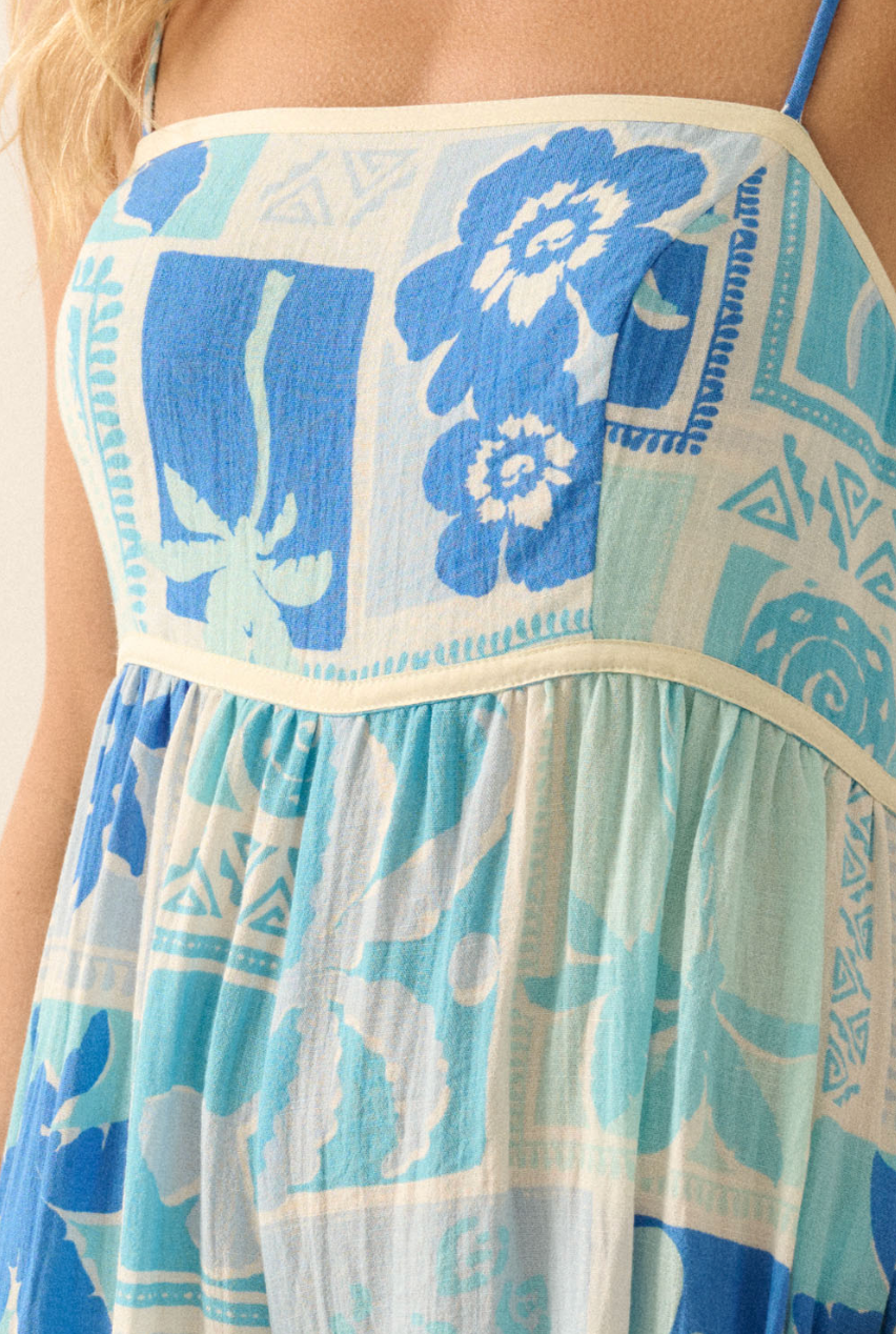 Tropical Floral Ruffled Jumpsuit