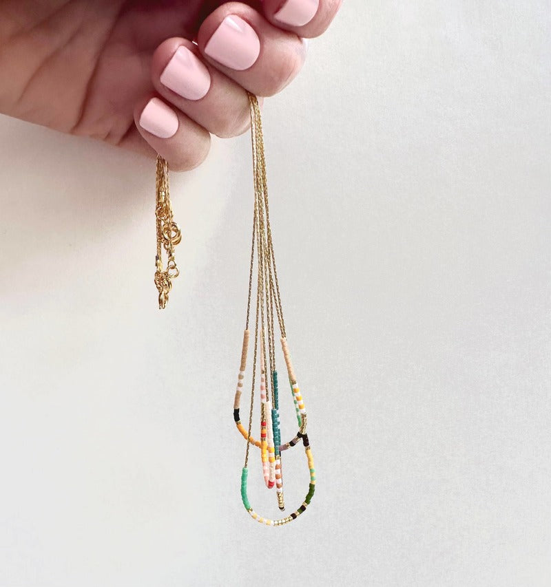 Thin Beaded Necklace
