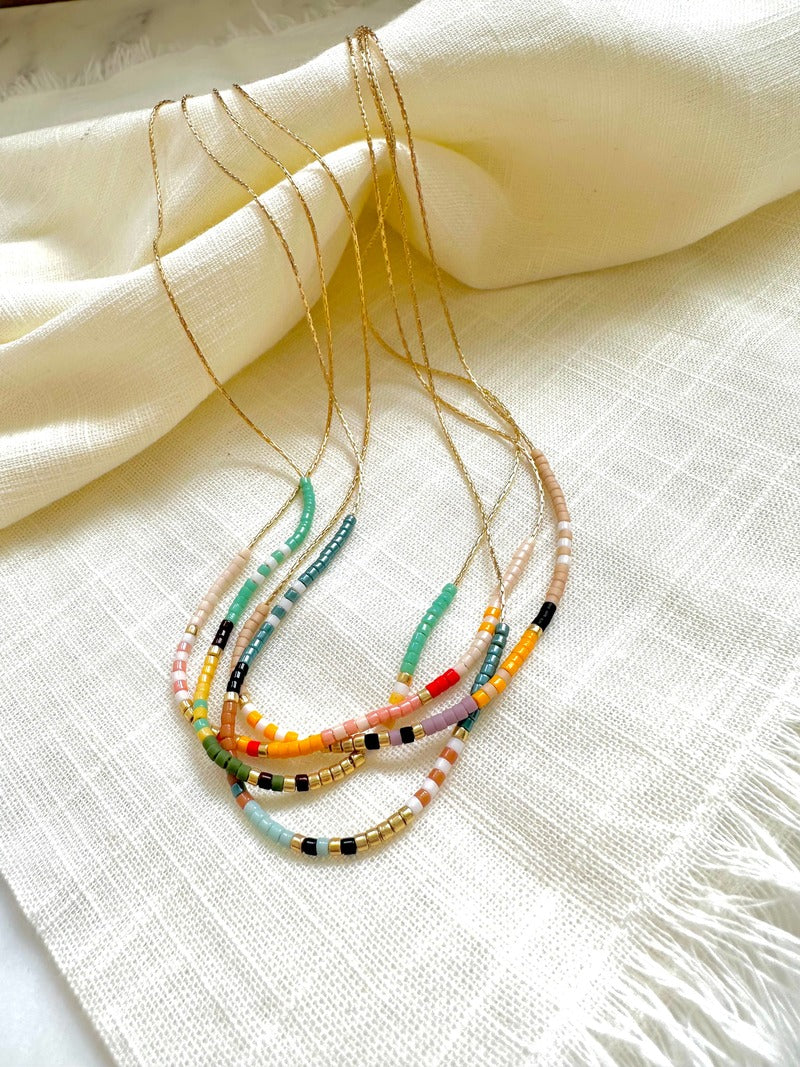 Thin Beaded Necklace