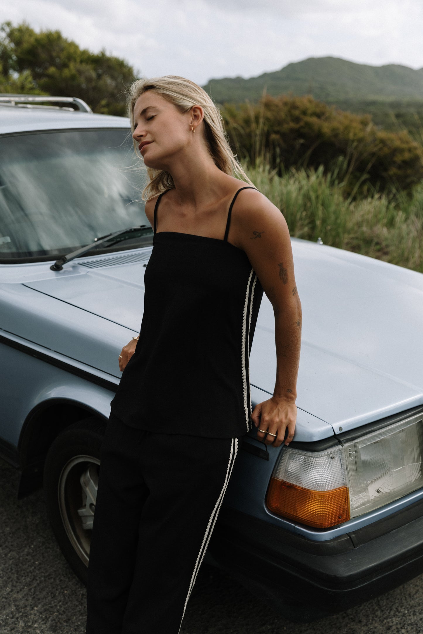 Linen Lace Top