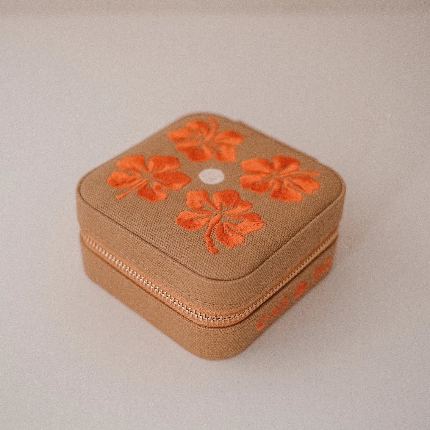 Linen Jewelry Travel Case