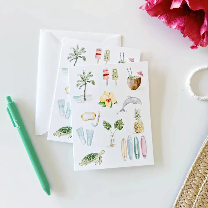 Tropical Notecard Set of 8