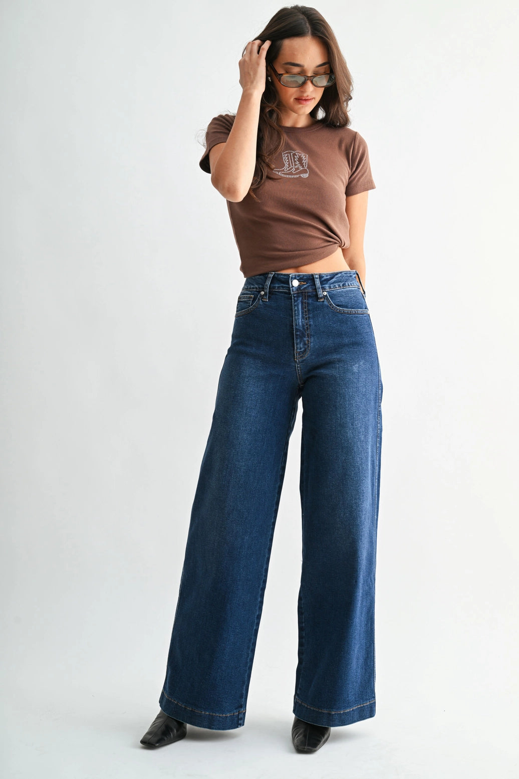 High Rise Full Length Wide Leg