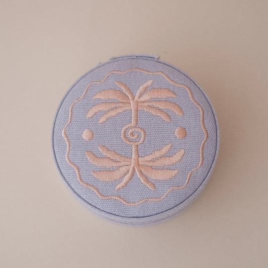 Linen Jewelry Travel Case