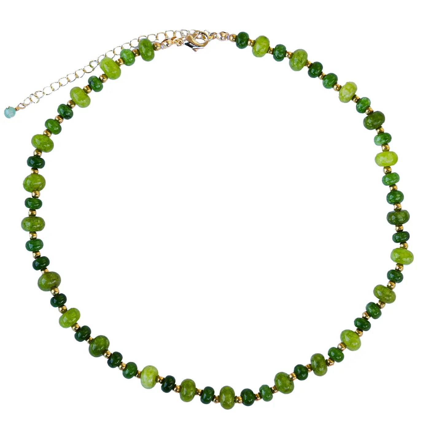 Good Fortune Statement Healing Necklace Gold