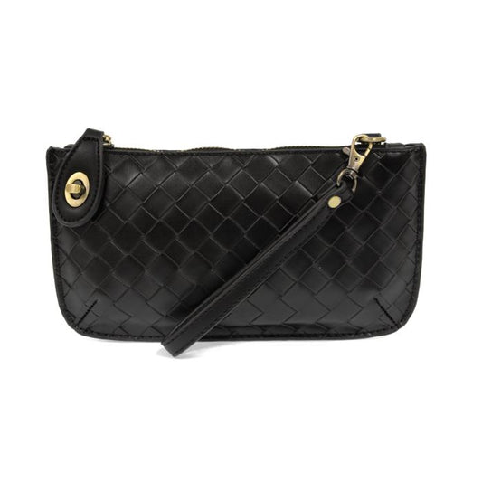 Woven Mini Crossbody Wristlet Clutch