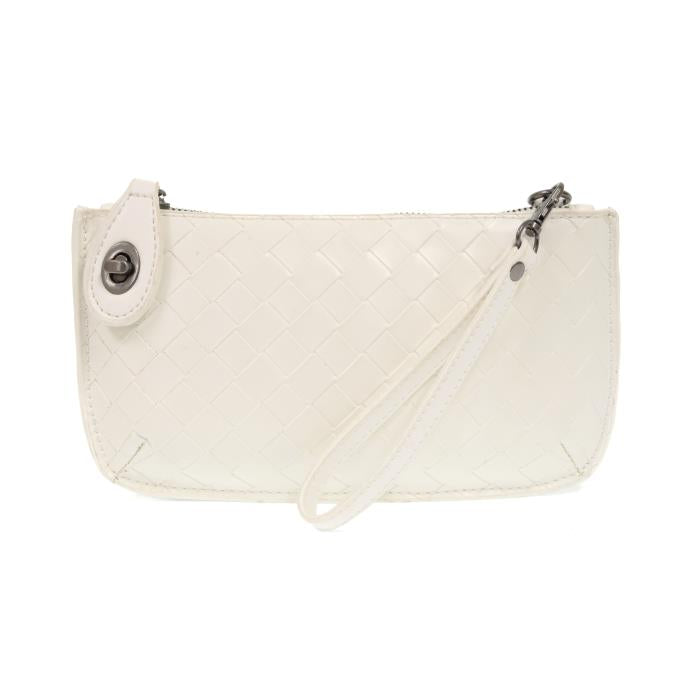 Woven Mini Crossbody Wristlet Clutch