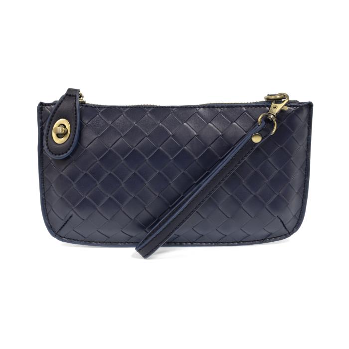 Woven Mini Crossbody Wristlet Clutch