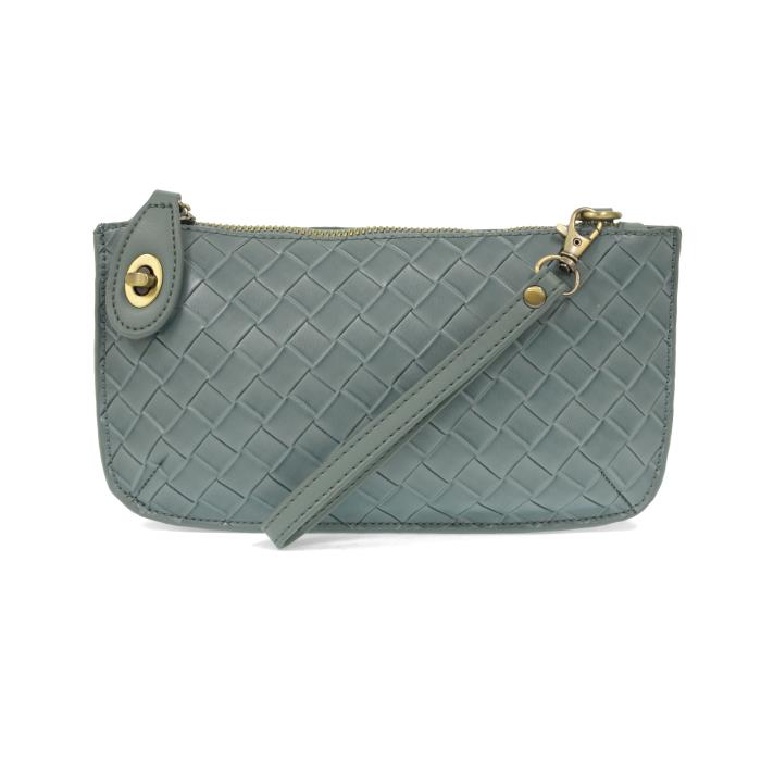 Woven Mini Crossbody Wristlet Clutch