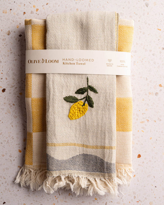 Hand Stitched Kitchen Towel Set